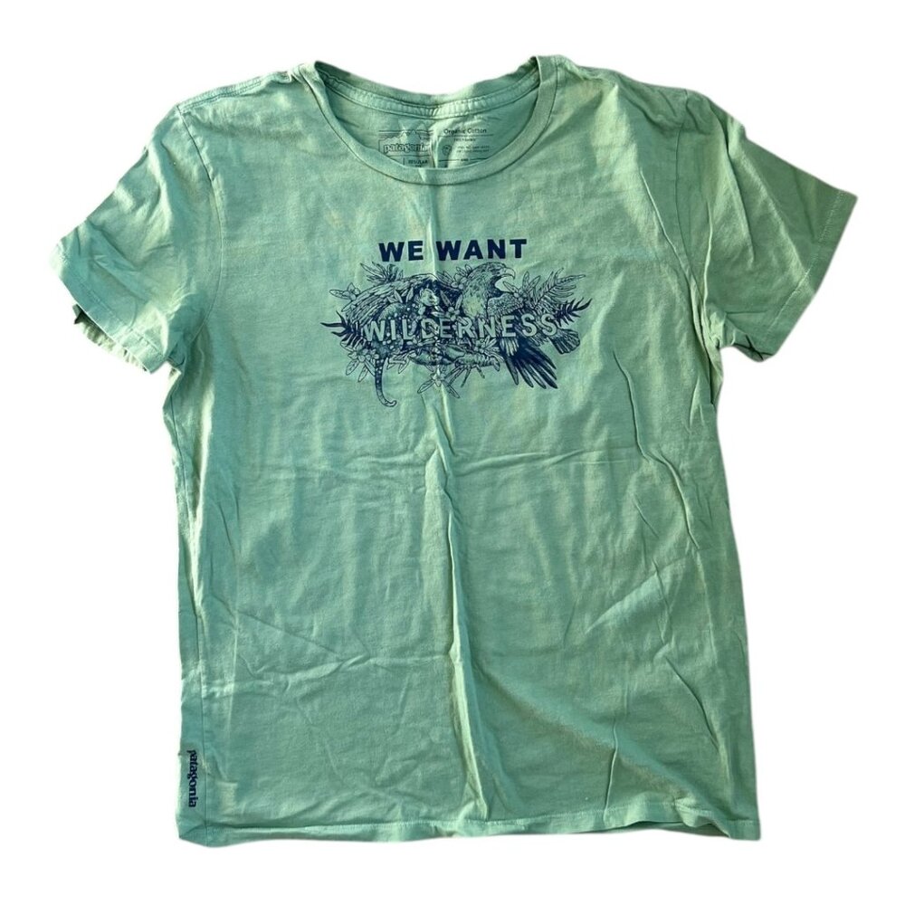 Patagonia Women’s We Want Wilderness Organic Cotton Crew T-Shirt, Medium